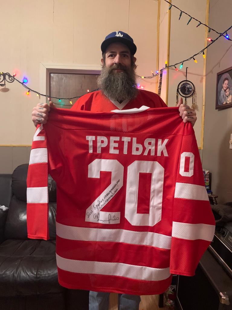 Russian CCCP USSR Hockey Jersey Red - Tretiak